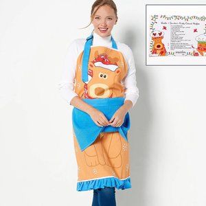Temp-tations Special Edition Adjustable Character Apron with Recipes - k84649
